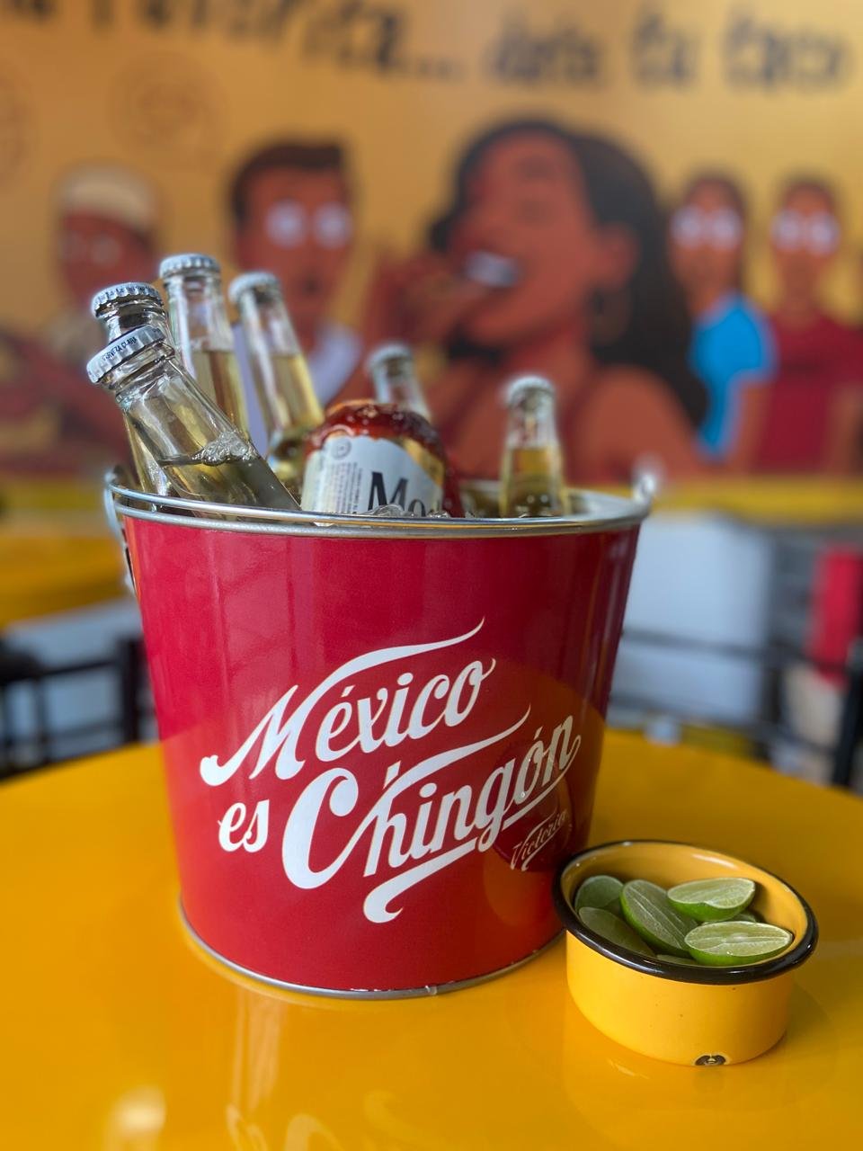 Cubeta de bebidas en La Favorita