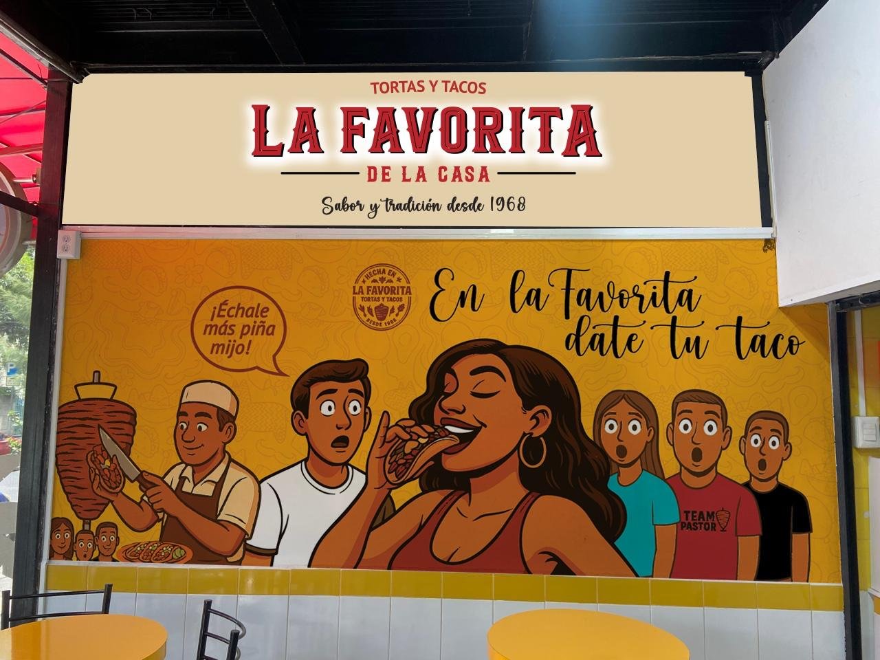 Mural interior de La Favorita